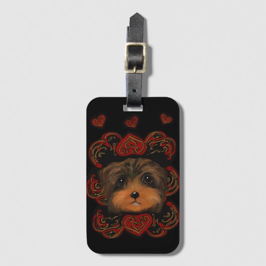 YORKIE POO BAGAGELABEL (Voorkant (verticaal))