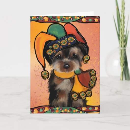 Yorkie Poo Bedankkaart (Voorkant)
