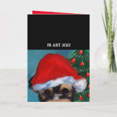 Yorkie Poo Bedankkaart (Achterkant)