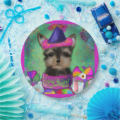 YORKIE POO BIRTHDAY PAPIEREN BORDJE (Feest)