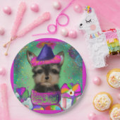 YORKIE POO BIRTHDAY PAPIEREN BORDJE (Feest)