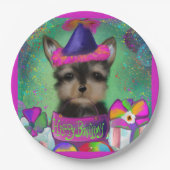 YORKIE POO BIRTHDAY PAPIEREN BORDJE (Voorkant)
