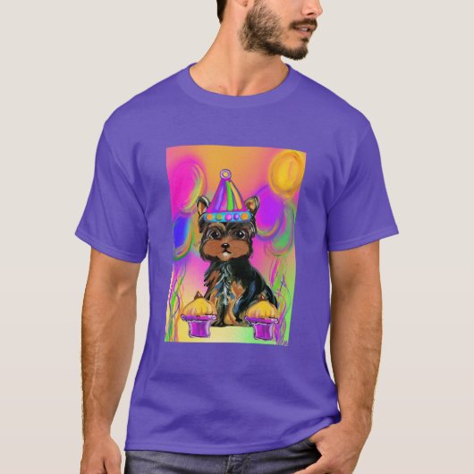 Yorkie Poo Birthdays T-shirt (Voorkant)