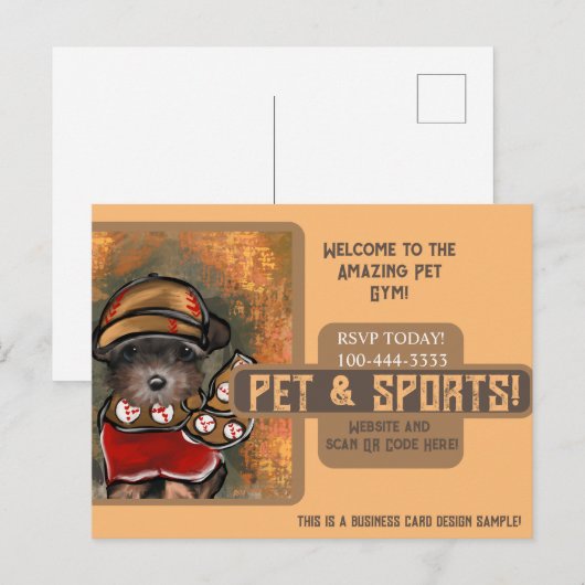 Yorkie Poo Briefkaart (Voorkant / Achterkant)