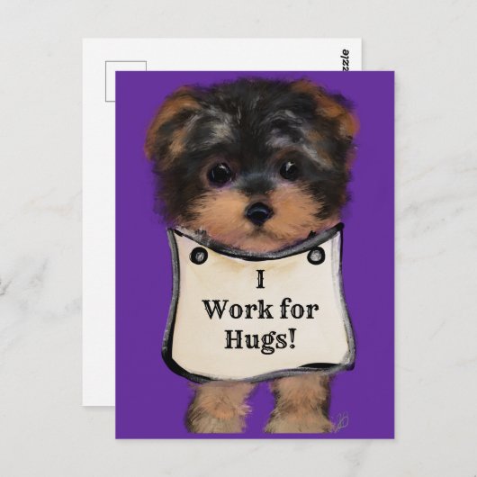 Yorkie Poo Briefkaart (Voorkant / Achterkant)