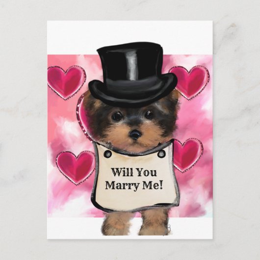 Yorkie Poo Briefkaart (Voorkant)