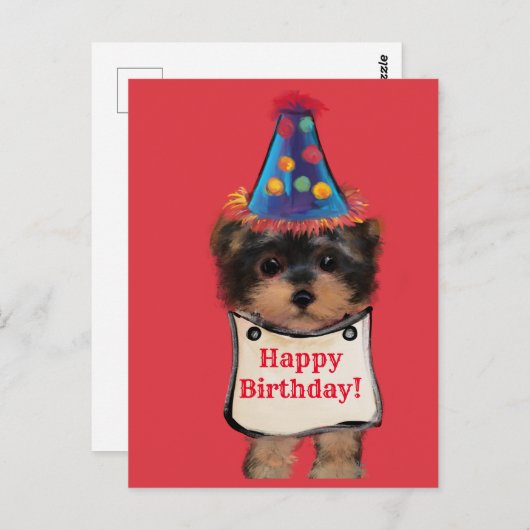 Yorkie Poo    Briefkaart (Voorkant / Achterkant)