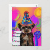 YORKIE POO         BRIEFKAART (Voorkant / Achterkant)
