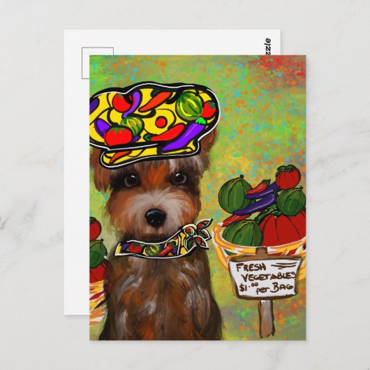 Yorkie Poo Briefkaart (Voorkant / Achterkant)