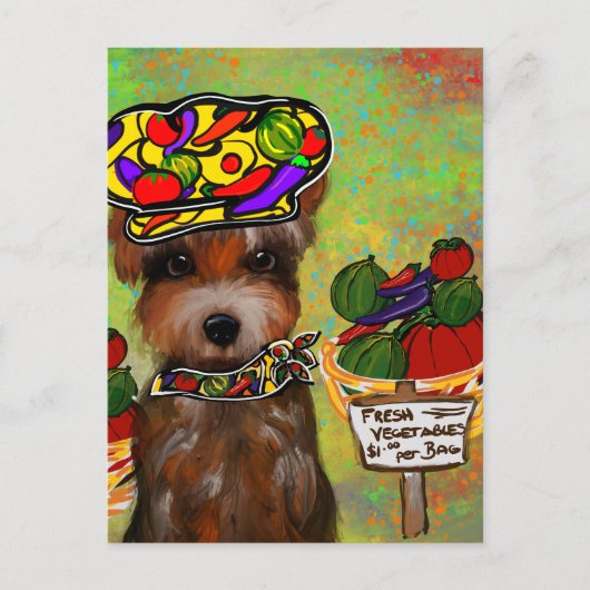 Yorkie Poo Briefkaart (Voorkant)