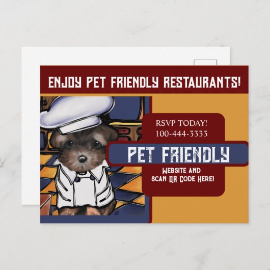 Yorkie Poo Briefkaart (Voorkant / Achterkant)