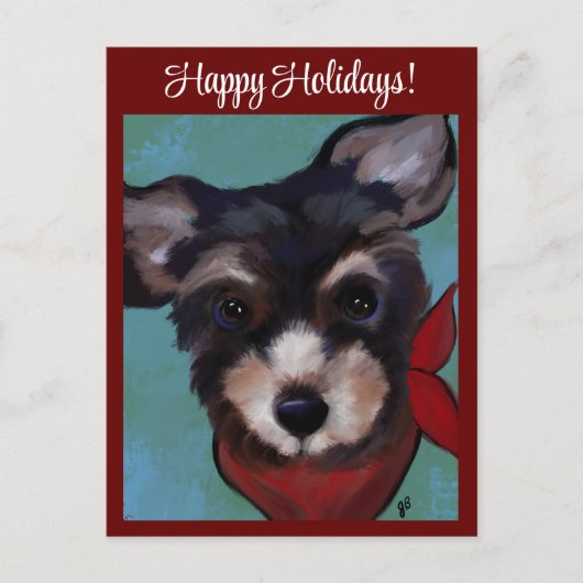 Yorkie Poo Briefkaart (Voorkant)