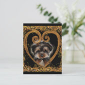 Yorkie Poo Briefkaart (Staand voorkant)