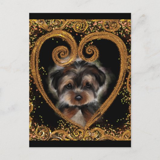 Yorkie Poo Briefkaart (Voorkant)