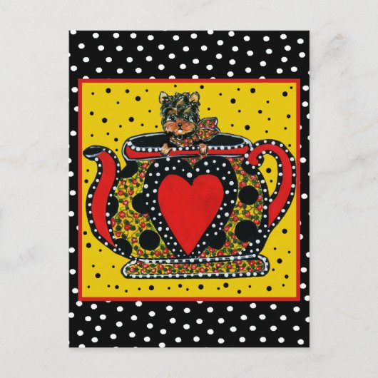 Yorkie Poo Briefkaart (Voorkant)