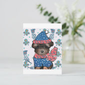 Yorkie Poo Briefkaart (Staand voorkant)