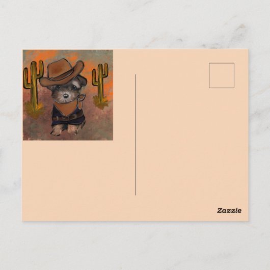 Yorkie Poo Briefkaart (Achterkant)