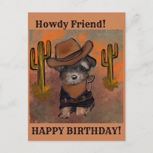 Yorkie Poo Briefkaart (Voorkant)