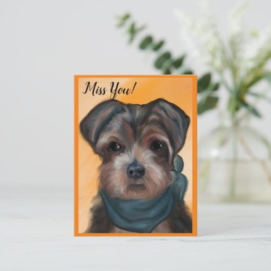 YORKIE POO          BRIEFKAART (Staand voorkant)