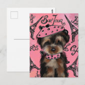 YORKIE POO BRIEFKAART (Voorkant / Achterkant)