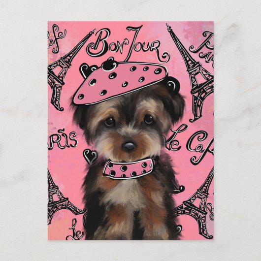 YORKIE POO BRIEFKAART (Voorkant)