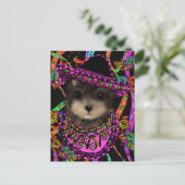 Yorkie Poo Briefkaart (Staand voorkant)