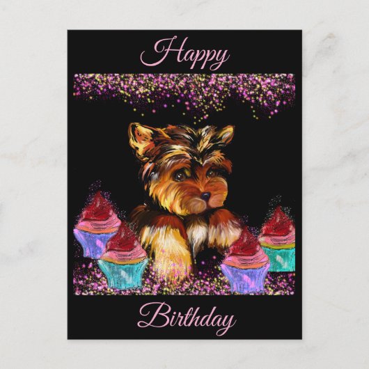 Yorkie Poo Briefkaart (Voorkant)