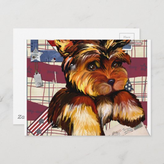 YORKIE POO BRIEFKAART (Voorkant / Achterkant)