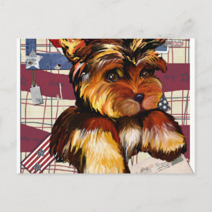 YORKIE POO BRIEFKAART