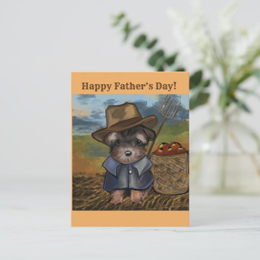 Yorkie Poo Briefkaart (Staand voorkant)