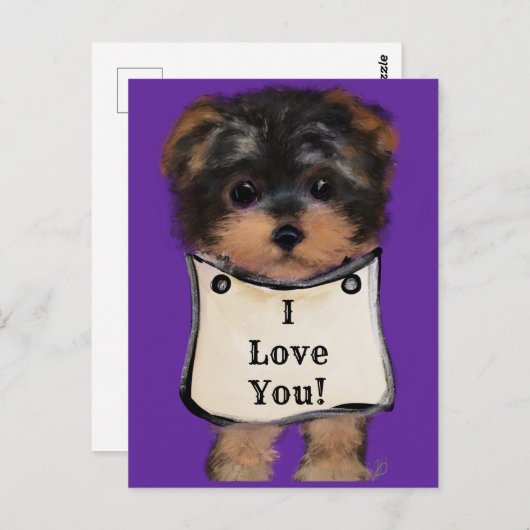Yorkie Poo Briefkaart (Voorkant / Achterkant)