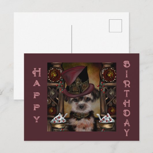 Yorkie Poo Briefkaart (Voorkant / Achterkant)