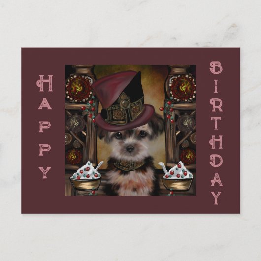 Yorkie Poo Briefkaart (Voorkant)