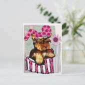YORKIE POO BRIEFKAART (Staand voorkant)