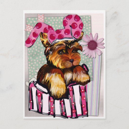 YORKIE POO BRIEFKAART (Voorkant)