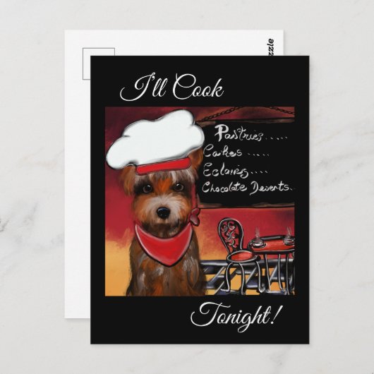 YORKIE POO BRIEFKAART (Voorkant / Achterkant)