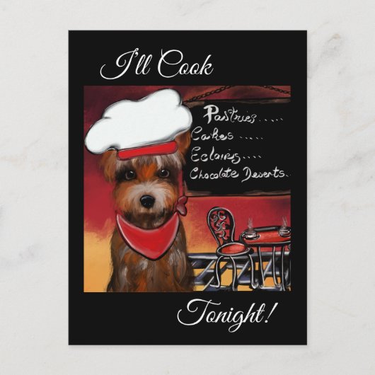 YORKIE POO BRIEFKAART (Voorkant)