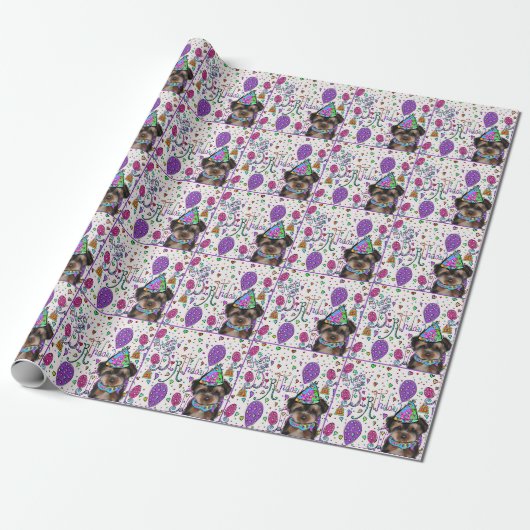 Yorkie Poo Cadeaupapier (Uitgerold)
