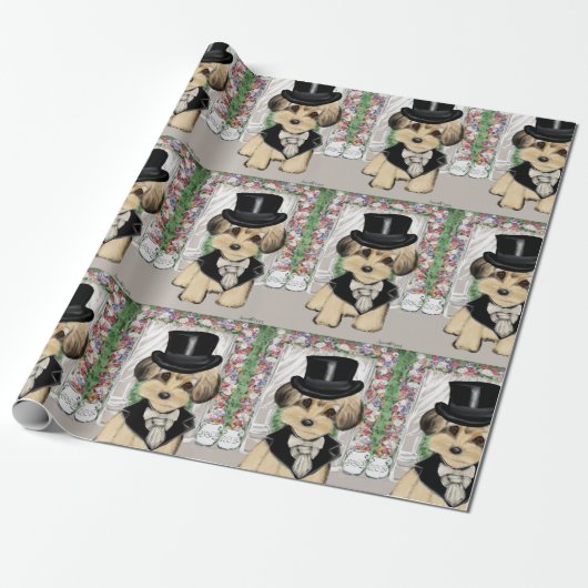 Yorkie Poo Cadeaupapier (Uitgerold)