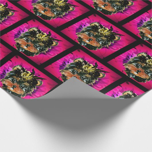 Yorkie Poo Cadeaupapier (Hoek)