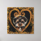 Yorkie Poo Canvas Afdruk (Voorkant)