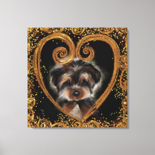 Yorkie Poo Canvas Afdruk (Voorkant)