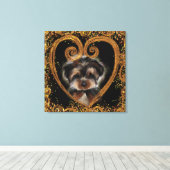 Yorkie Poo Canvas Afdruk (Insitu (Houten vloer))
