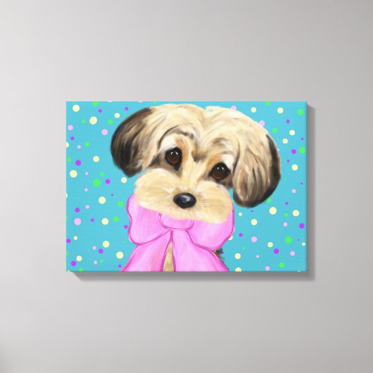 Yorkie Poo Canvas Afdruk (Voorkant)
