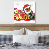 YORKIE POO CANVAS AFDRUK (Insitu (Slaapkamer))