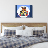 Yorkie Poo Canvas Afdruk (Insitu (Slaapkamer))