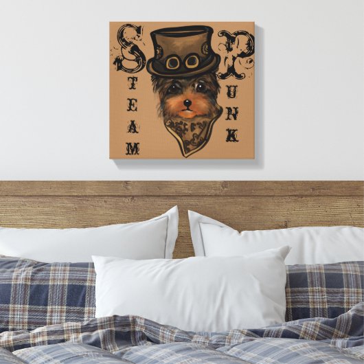 YORKIE POO CANVAS AFDRUK (Insitu (Slaapkamer))