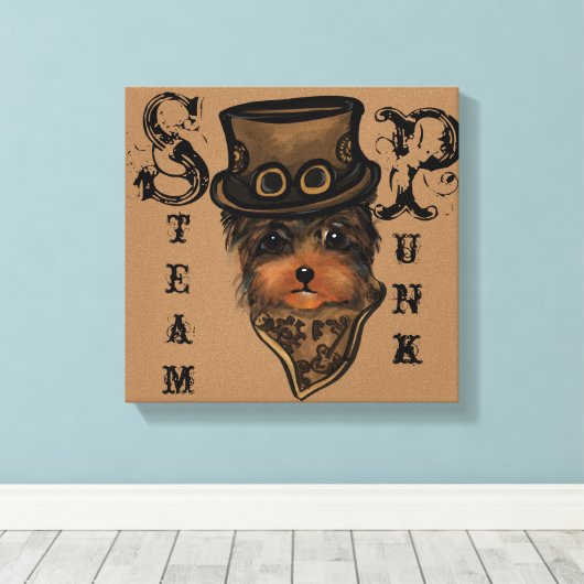 YORKIE POO CANVAS AFDRUK (Insitu (Houten vloer))