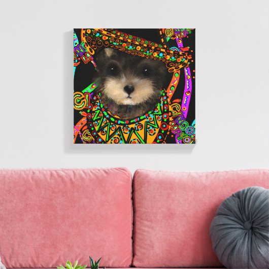 Yorkie Poo Canvas Afdruk (Insitu (Woonkamer))