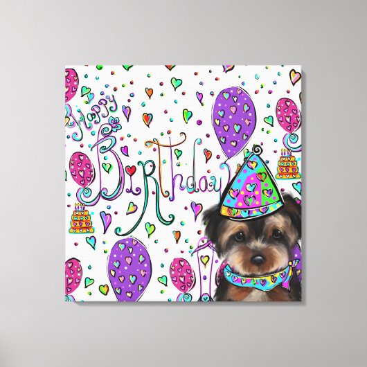 Yorkie Poo Canvas Afdruk (Voorkant)
